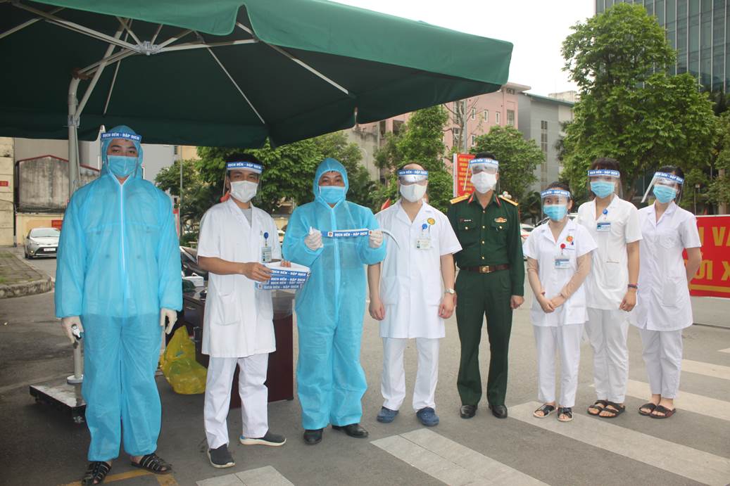 A blood donation event with people donating blood.2