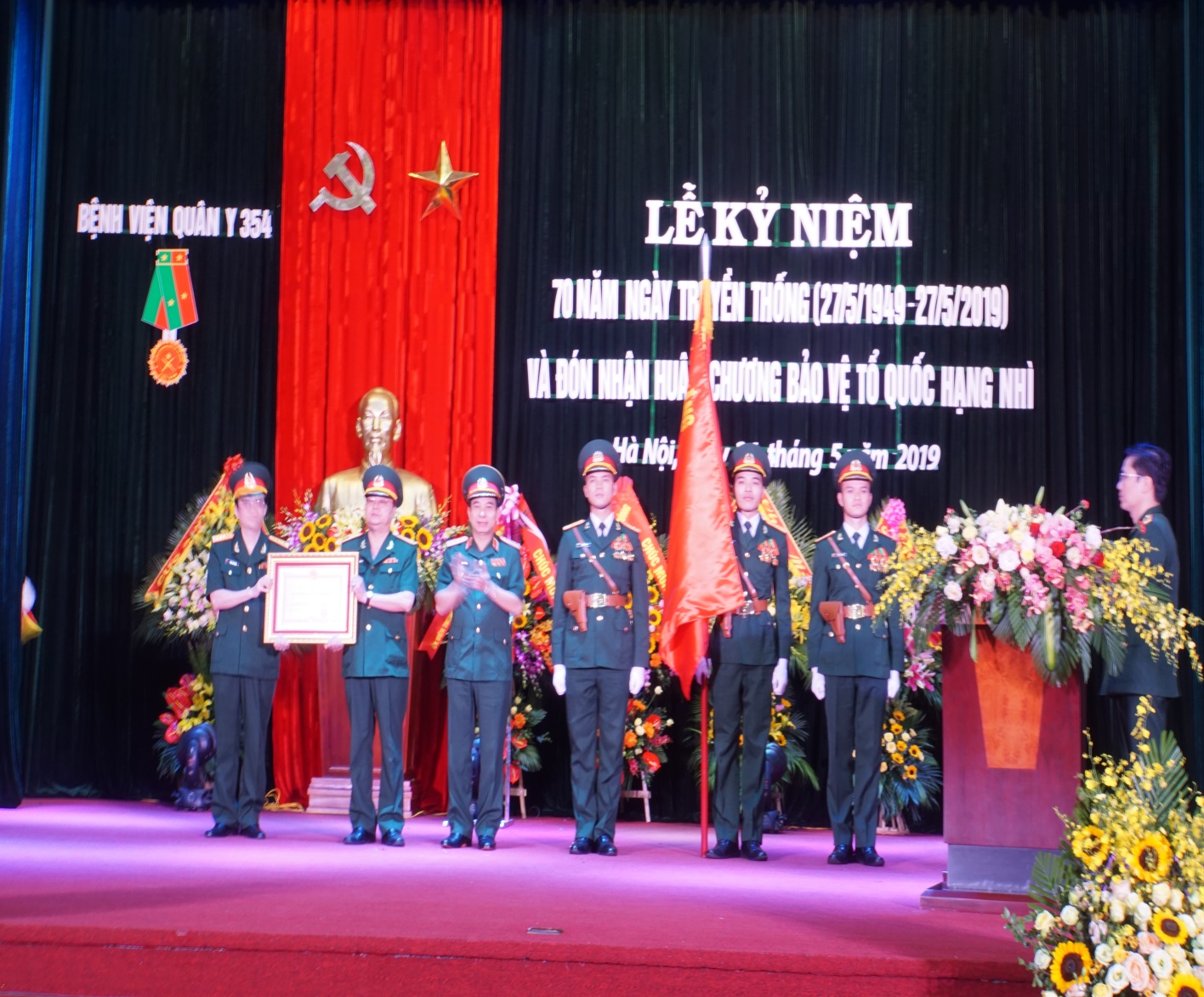 A blood donation event with people donating blood.2