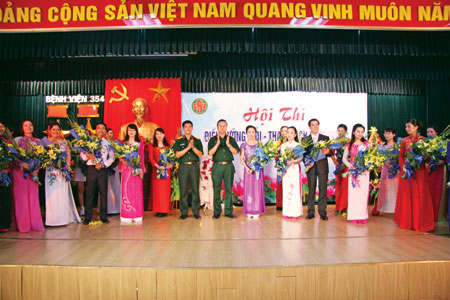 A blood donation event with people donating blood.2