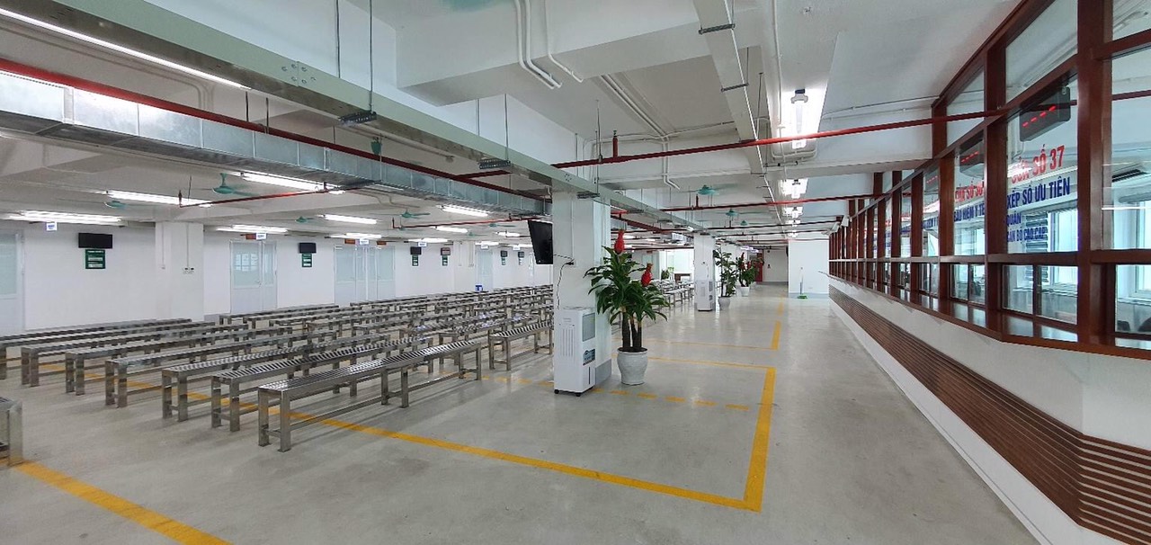 A blood donation event with people donating blood.2