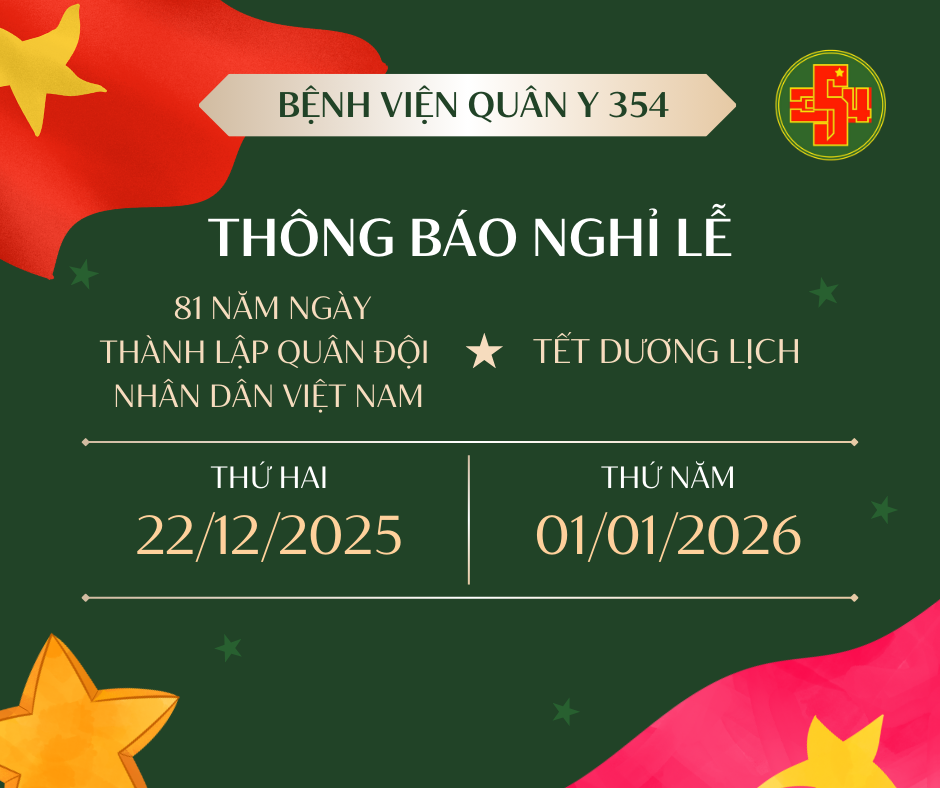 Thông báo nghỉ lễ 22/12 và Tết Dương lịch 2026