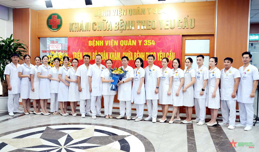 Group of medical staff standing together in a hospital setting
